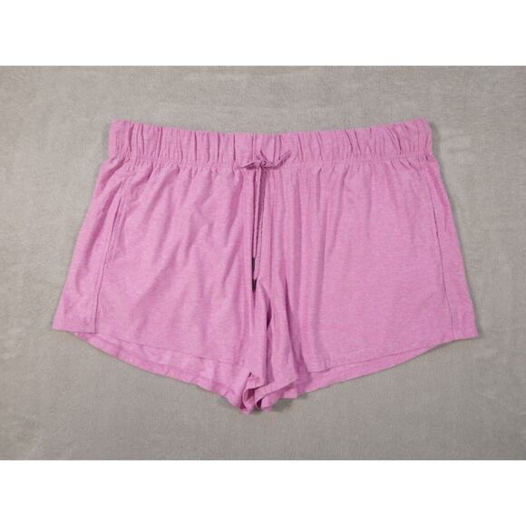 Athletic Works Womens Pink Elastic Waist Shorts Size 2X - Picture 1 of 9